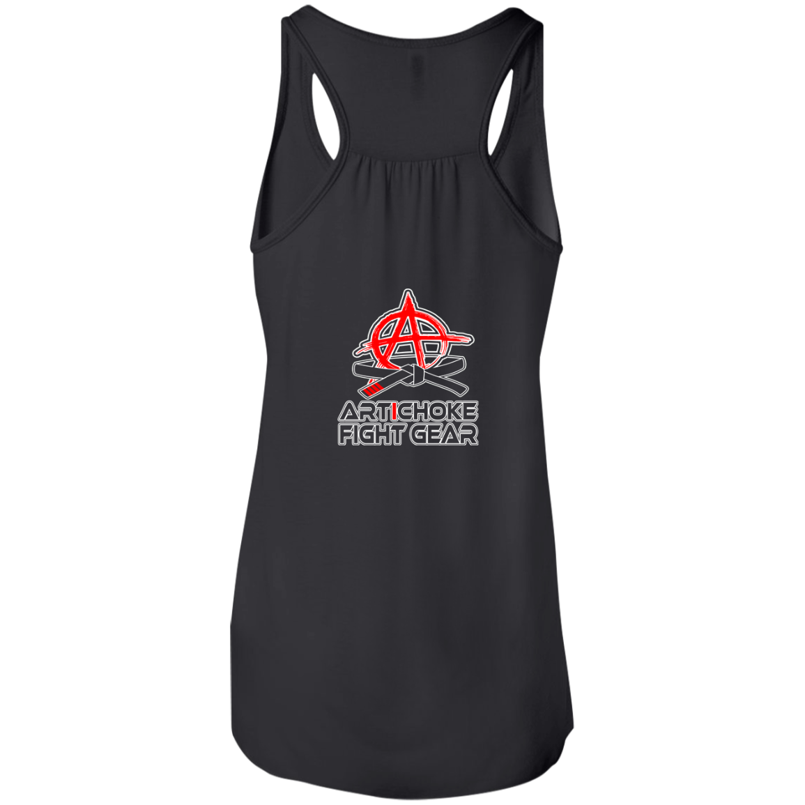 Artichoke Fight Gear Custom Design #19. Sticks and Stones. Flowy Racerback Tank