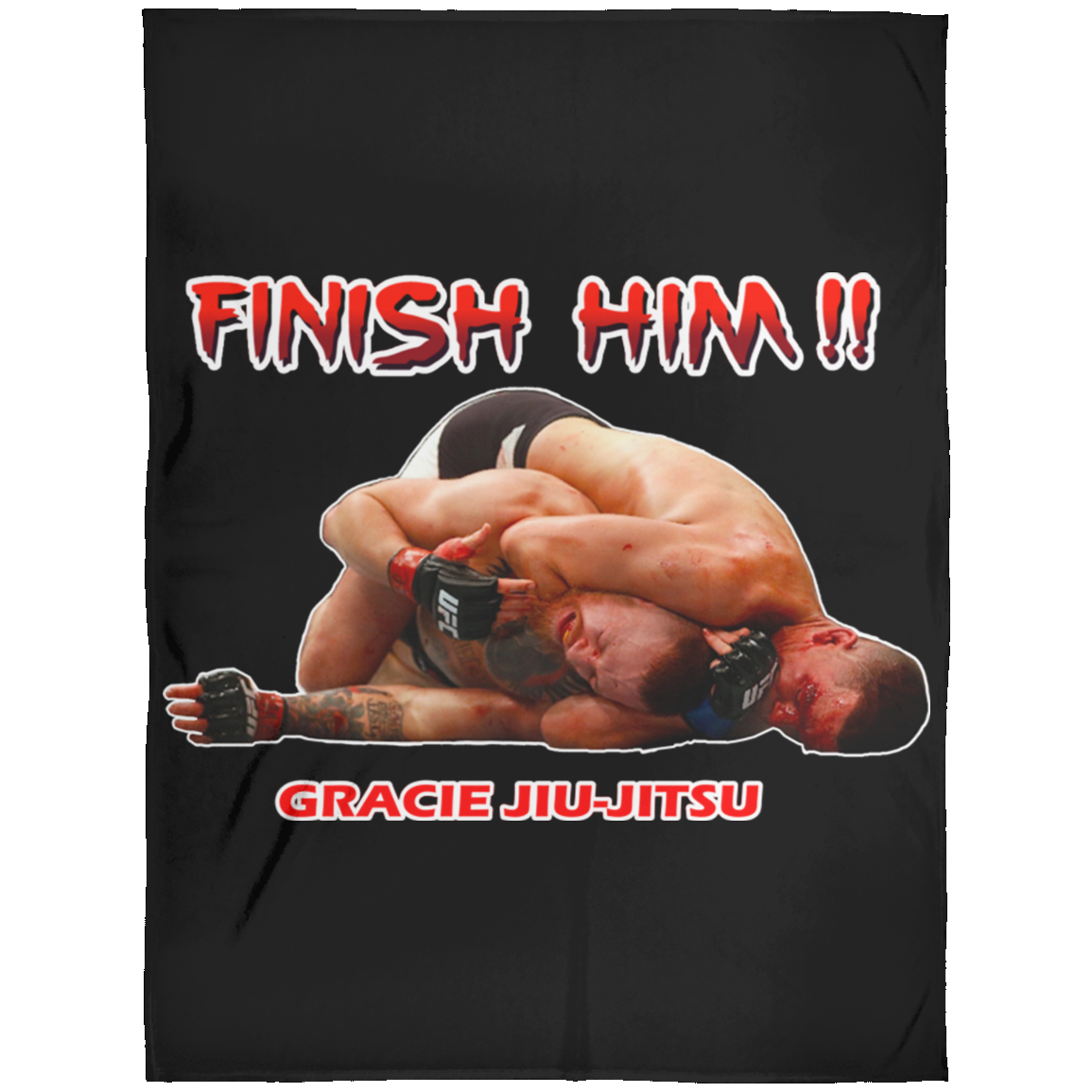 AFG Custom Design #08. FINISH HIM! Arctic Fleece Blanket 60x80