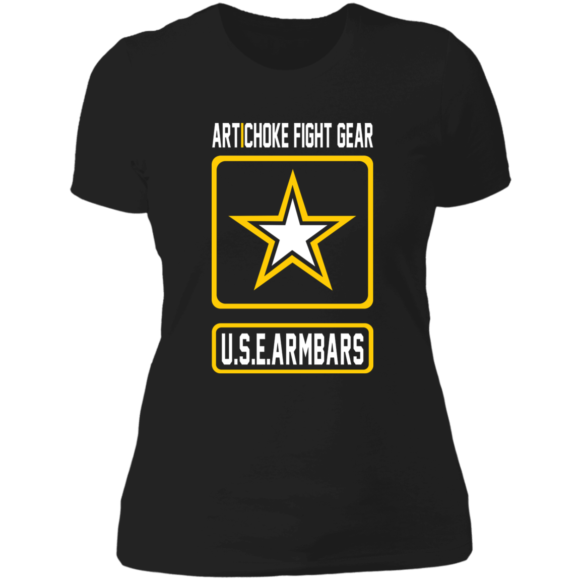 Artichoke Fight Gear Custom Design #2. USE ARMBARS. Ladies' Boyfriend T-Shirt