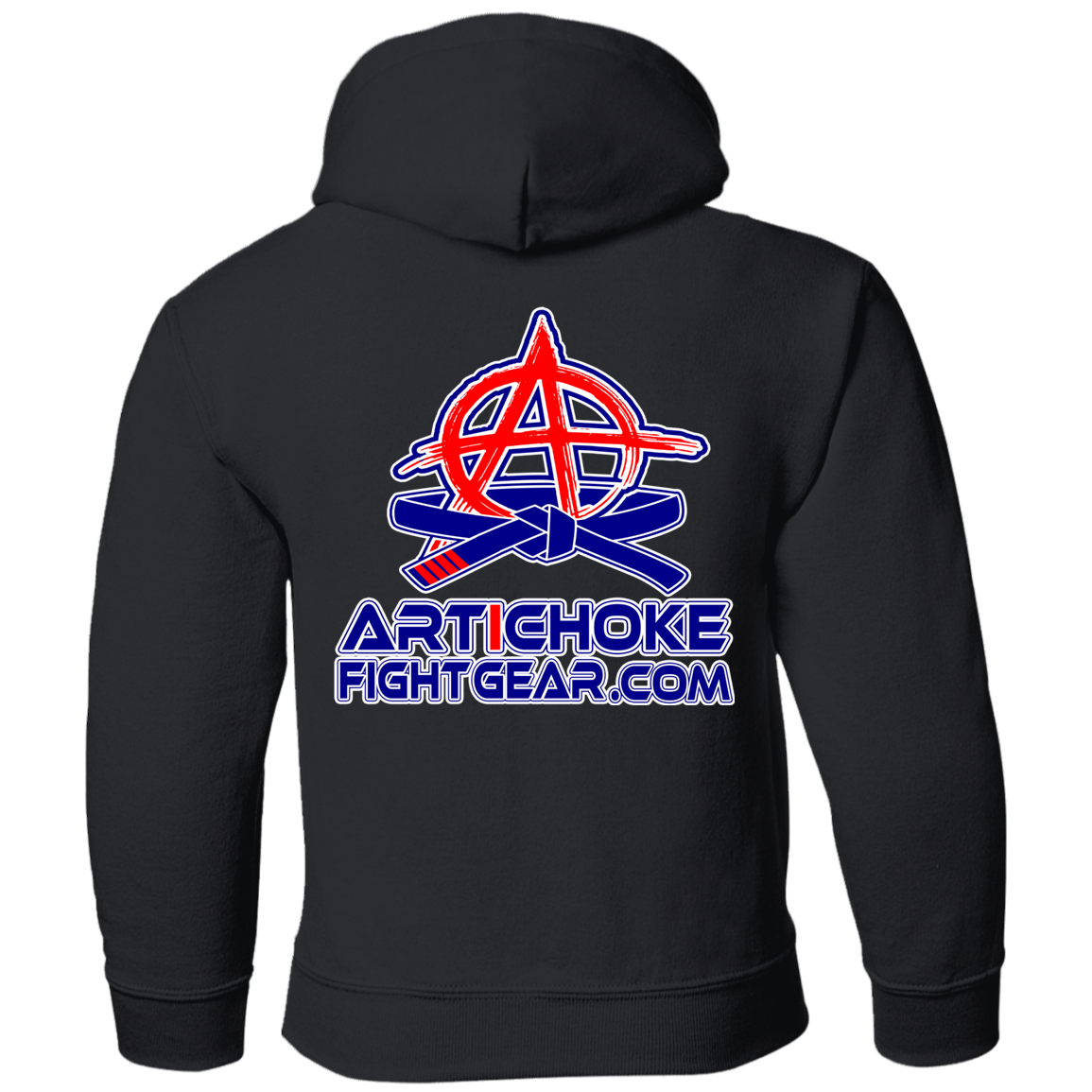 Artichoke Fight Gear Custom Design #4. MLB style BJJ. Youth Pullover Hoodie