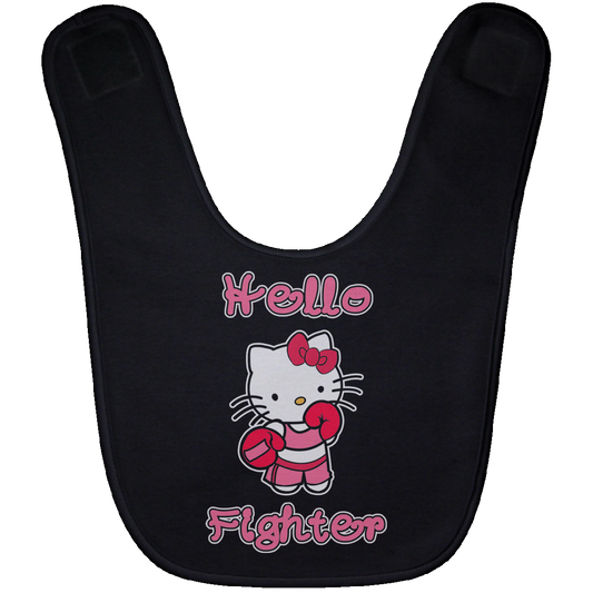 Artichoke Fight Gear Custom Design #11. Hello Fighter. Baby Bib