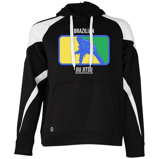 Artichoke Fight Gear Custom Design #13. BJJ, The New National Pastime. Colorblock Fleece Hoodie