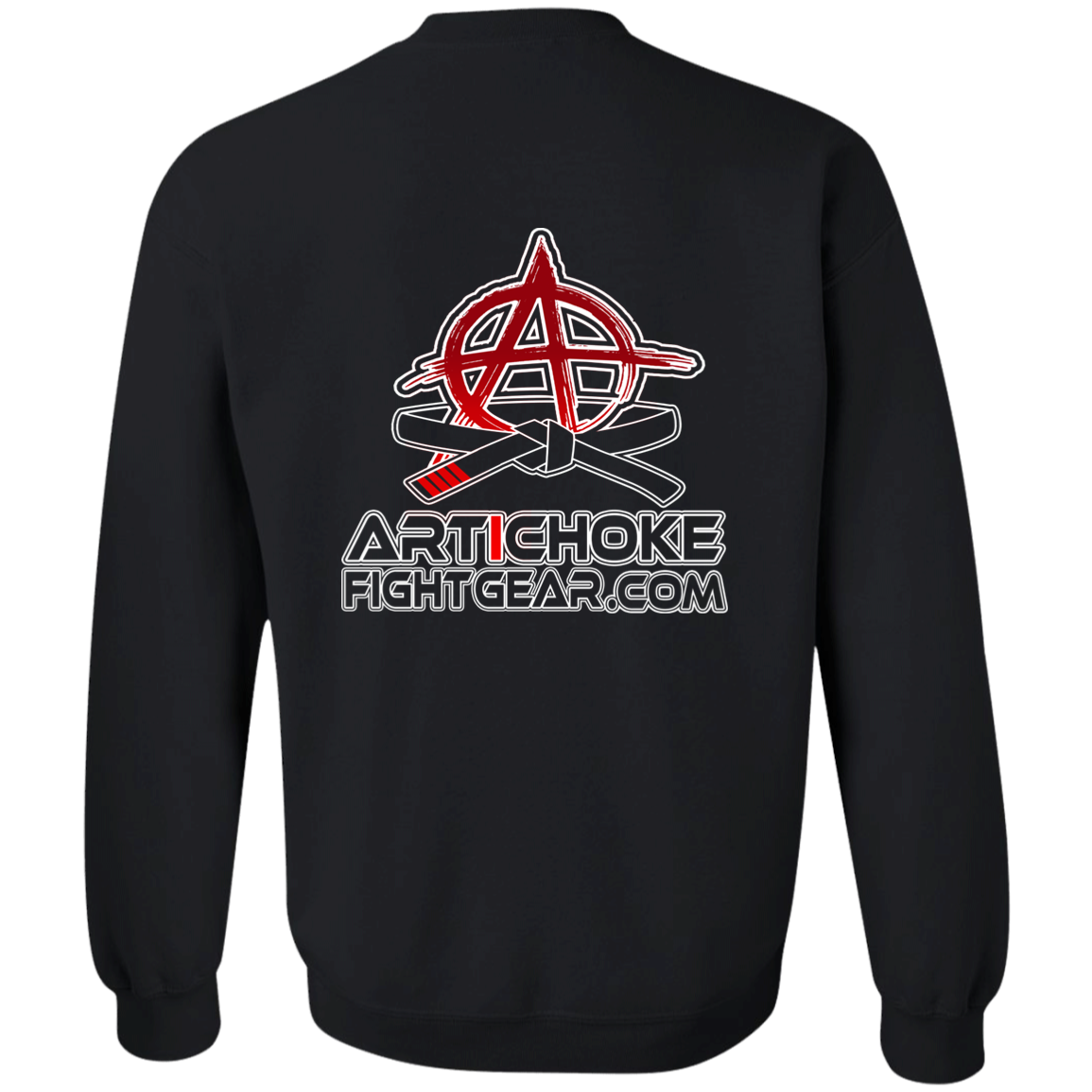 Artichoke Fight Gear Custom Design #8. Finish Him! Crewneck Pullover Sweatshirt