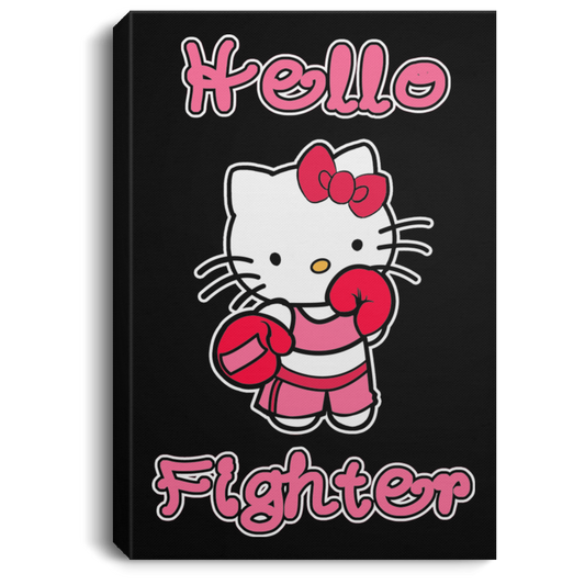 Artichoke Fight Gear Custom Design #11. Hello Fighter. Portrait Canvas .75in Frame