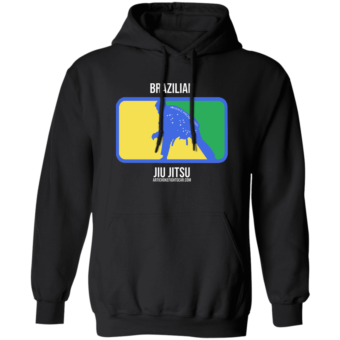 Artichoke Fight Gear Custom Design #13. BJJ, The New National Pastime. Basic Pullover Hoodie