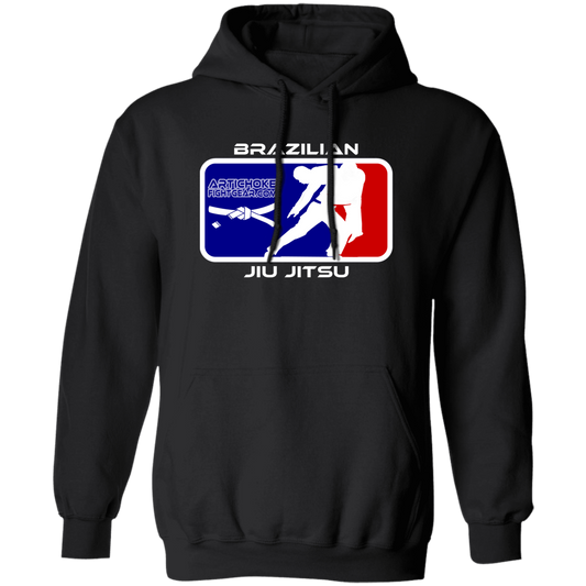 Artichoke Fight Gear Custom Design #4. MLB style BJJ. Basic Pullover Hoodie