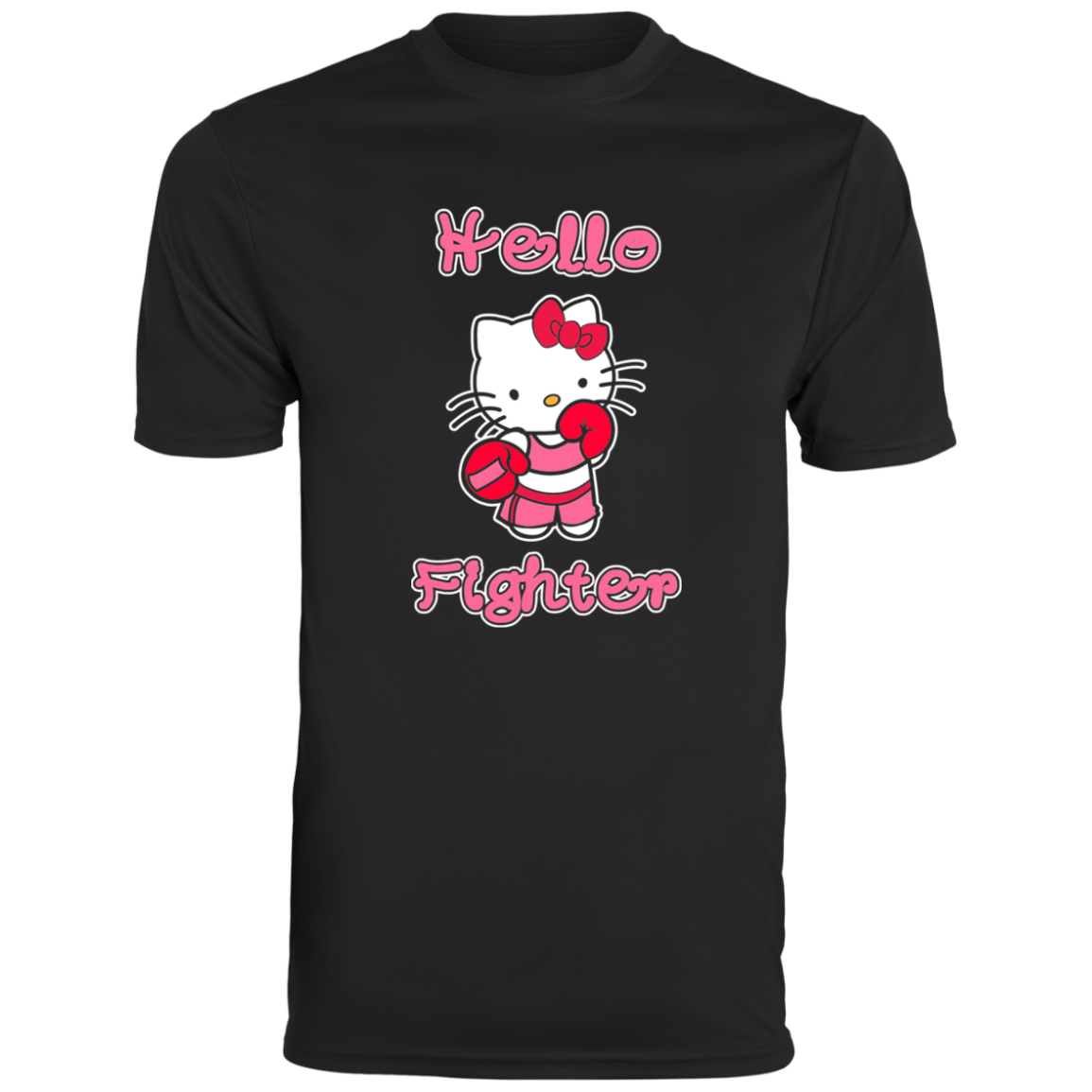 Artichoke Fight Gear Custom Design #11. Hello Fighter. Men's Moisture-Wicking Tee