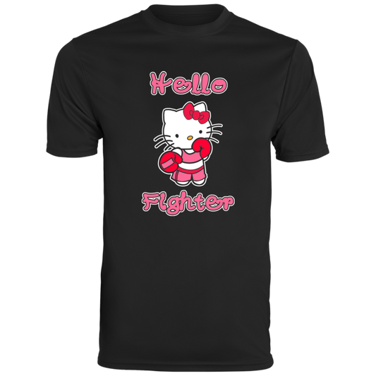 Artichoke Fight Gear Custom Design #11. Hello Fighter. Men's Moisture-Wicking Tee