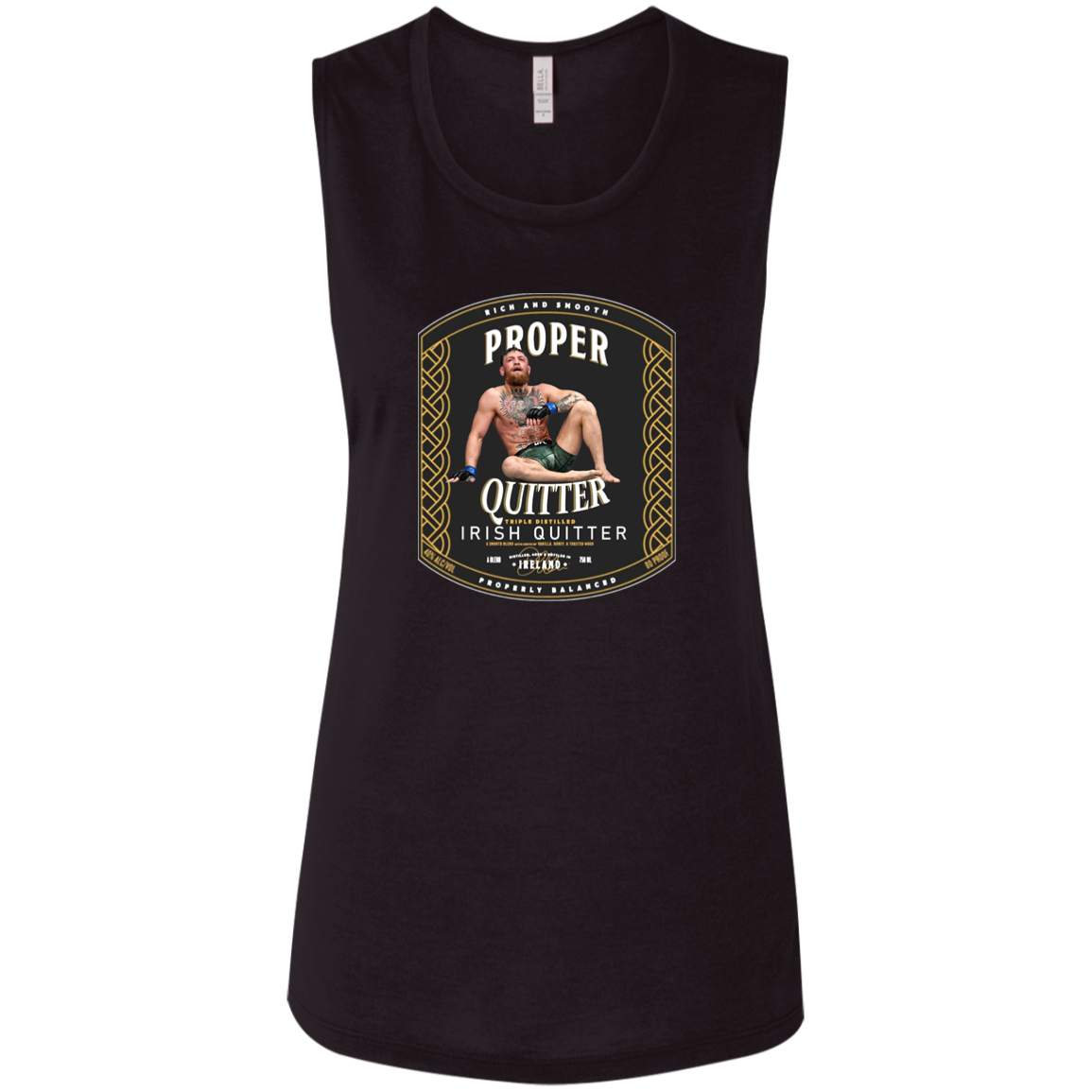 Artichoke Fight Gear Custom Design #15. Proper Quitter. Ladies' Flowy Muscle Tank