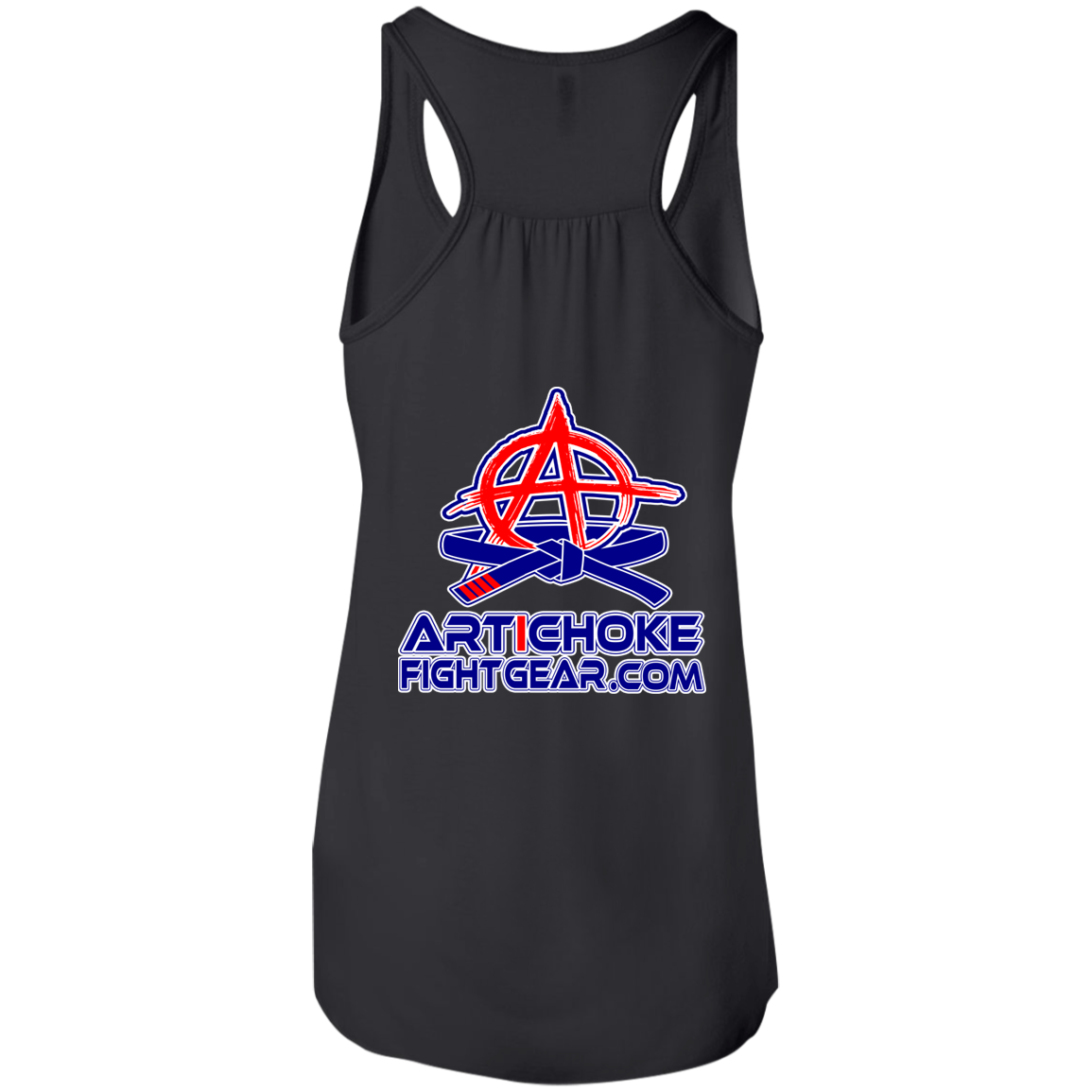 Artichoke Fight Gear Custom Design #4. MLB style BJJ. Flowy Racerback Tank