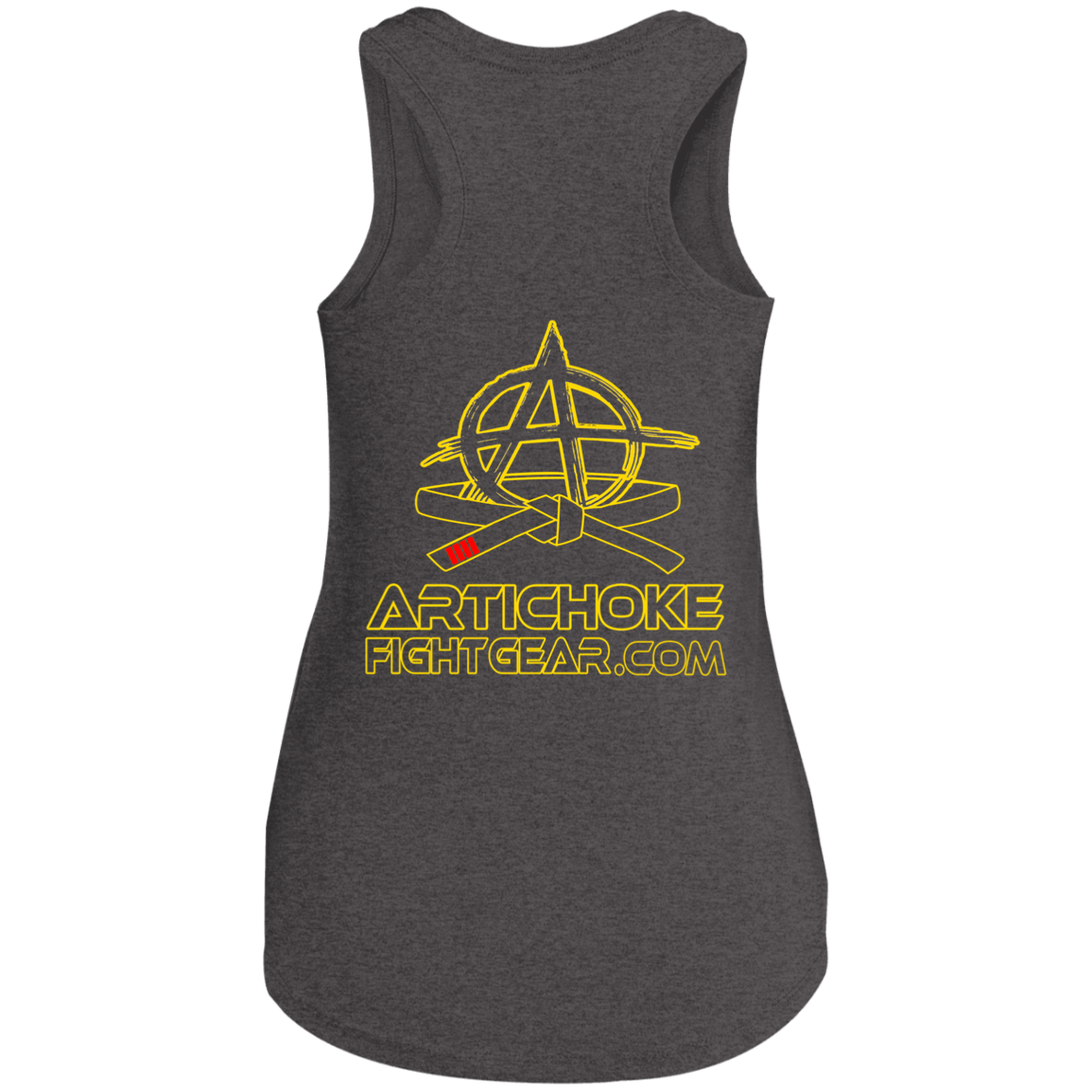 Artichoke Fight Gear Custom Design #20. You Don't Know the Power of Jiu Jitsu. Ladies' Tri Racerback Tank