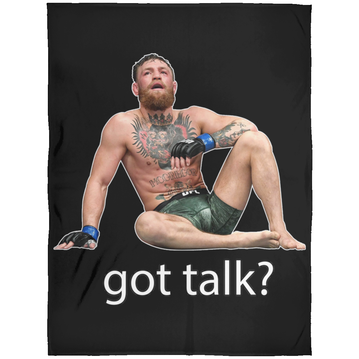 Artichoke Fight Gear Custom Design #10. Got Talk? Arctic Fleece Blanket 60x80