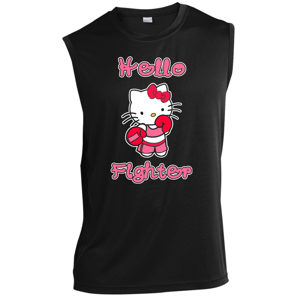 Artichoke Fight Gear Custom Design #11. Hello Fighter. Men’s Sleeveless Performance Tee