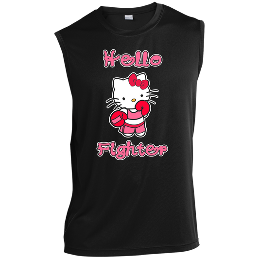 Artichoke Fight Gear Custom Design #11. Hello Fighter. Men’s Sleeveless Performance Tee