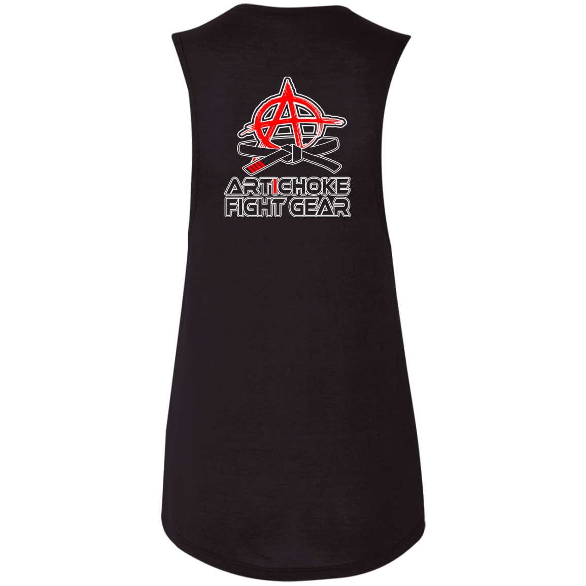 Artichoke Fight Gear Custom Design #19. Sticks and Stones. Ladies' Flowy Muscle Tank