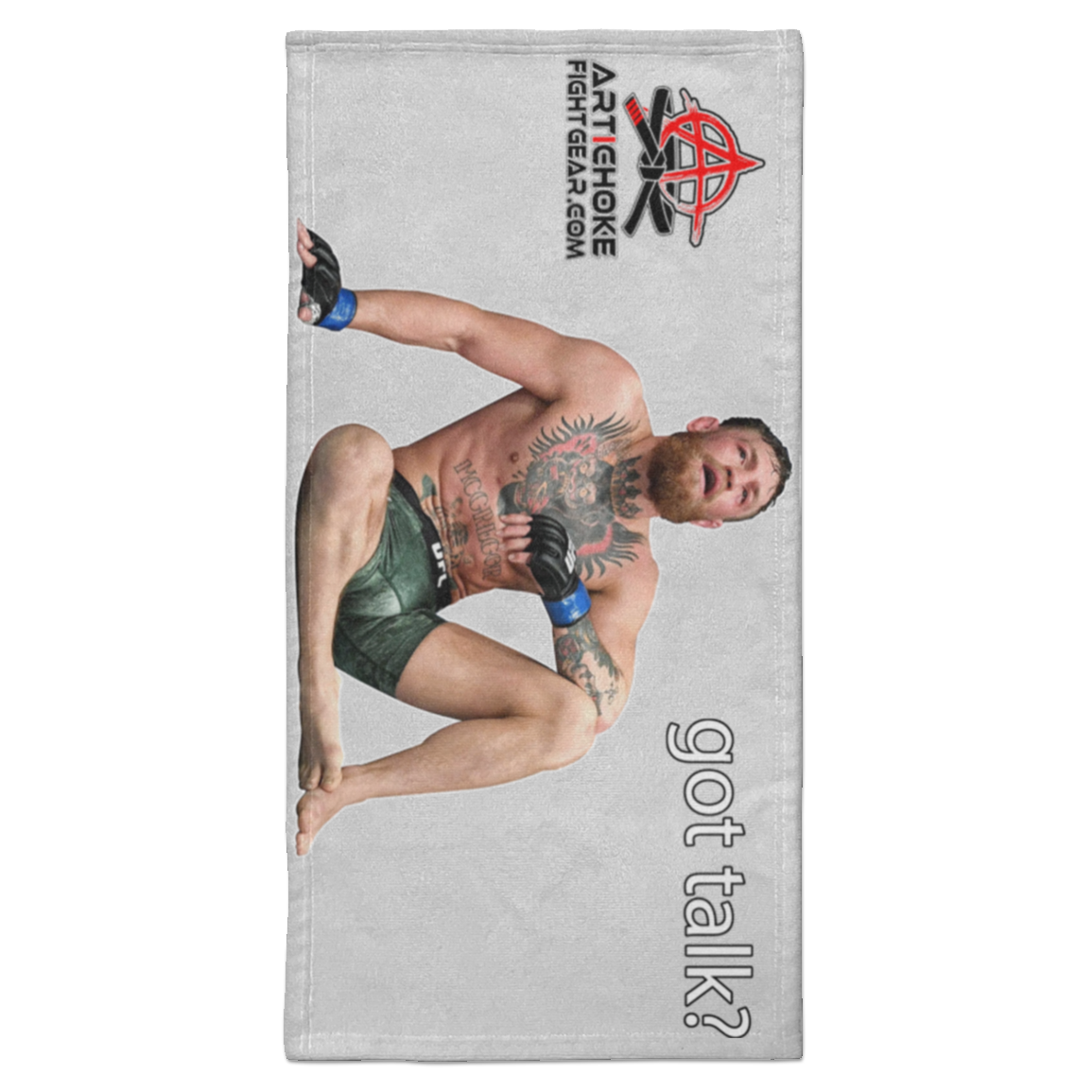 Artichoke Fight Gear Custom Design #10. Got Talk? Towel - 15x30