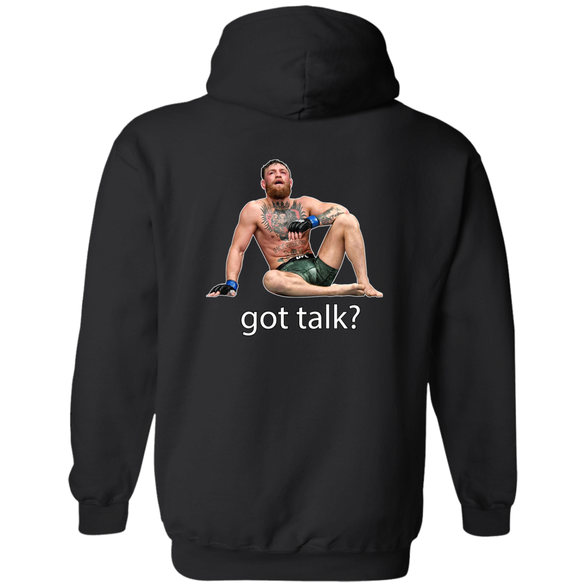 Artichoke Fight Gear Custom Design #10. Got Talk? Zip Up Hooded Sweatshirt