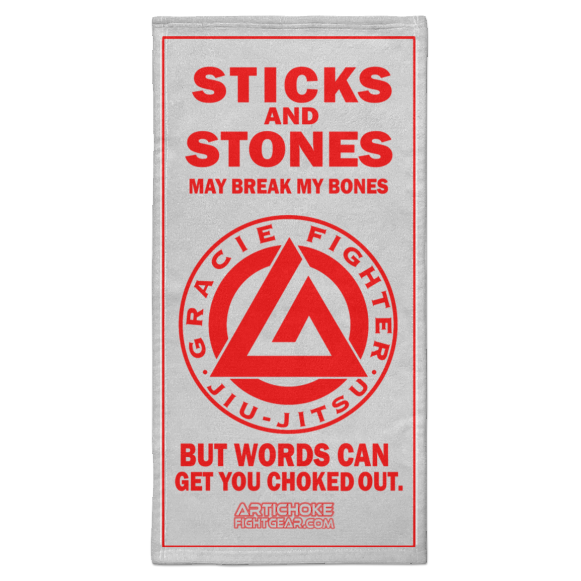 Artichoke Fight Gear Custom Design #19. Sticks and Stones. Towel - 15x30