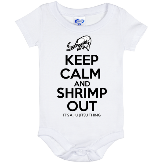 Artichoke Fight Gear Custom Design #12. Keep Calm and Shrimp Out. Baby Onesie 6 Month