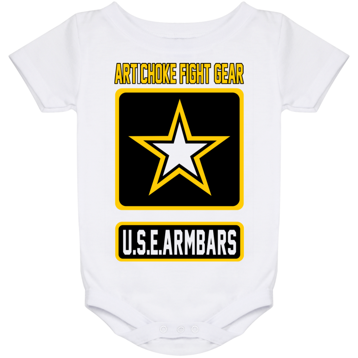 Artichoke Fight Gear Custom Design #2. USE ARMBARS. Baby Onesie 24 Month