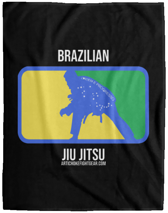 Artichoke Fight Gear Custom Design #13. BJJ, The New National Pastime. Cozy Plush Fleece Blanket - 60x80