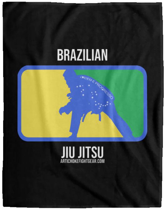 Artichoke Fight Gear Custom Design #13. BJJ, The New National Pastime. Cozy Plush Fleece Blanket - 60x80