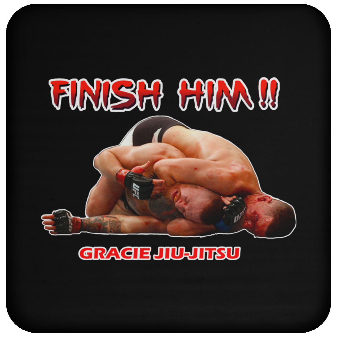 Artichoke Fight Gear Custom Design #8. Finish Him! Coaster