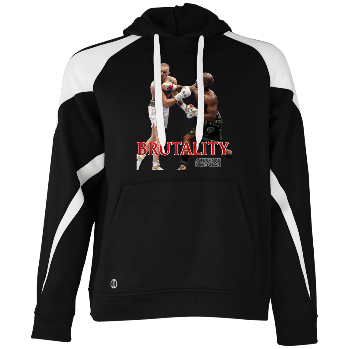 Artichoke Fight Gear Custom Design #5. Brutality! Colorblock Fleece Hoodie