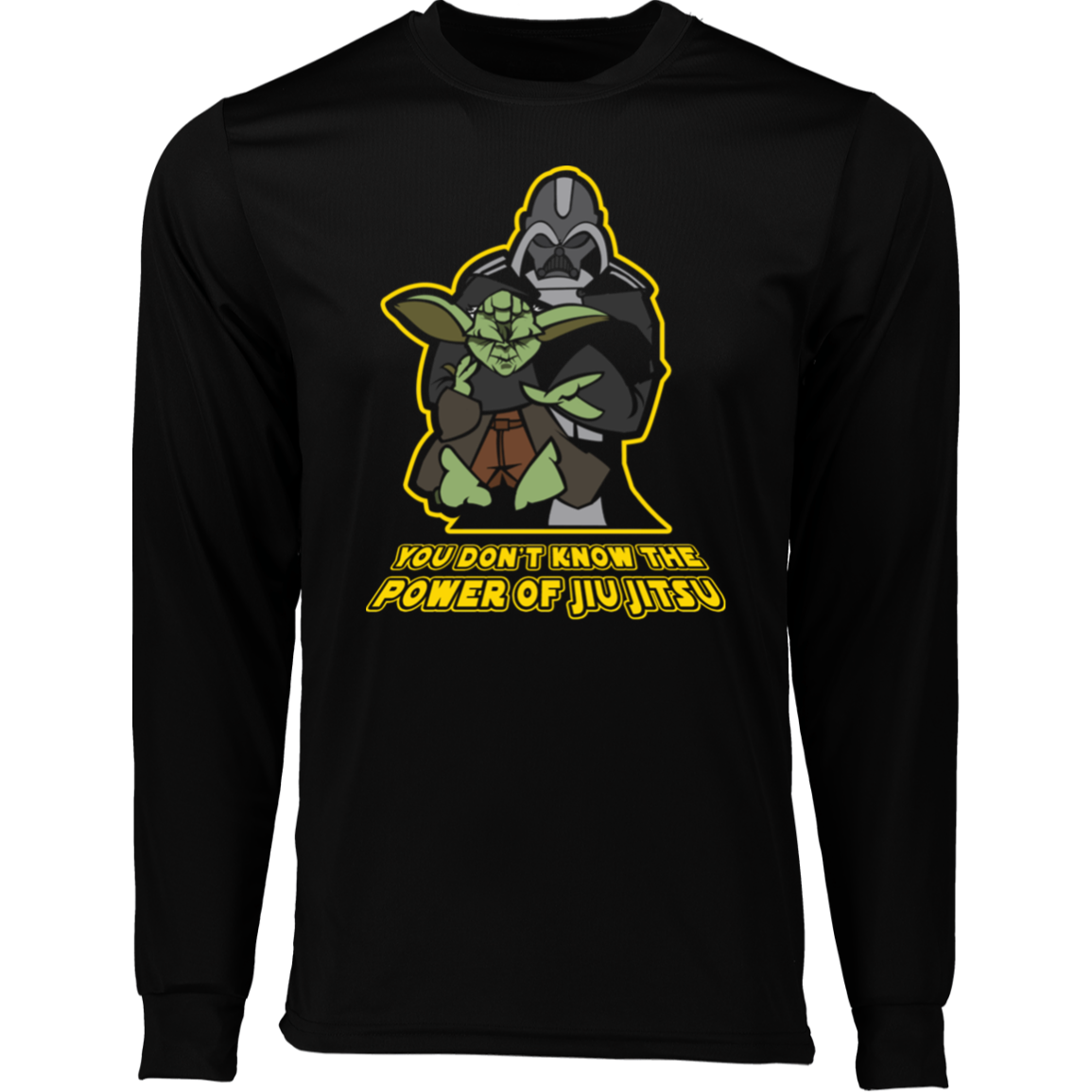 Artichoke Fight Gear Custom Design #20. You Don't Know the Power of Jiu Jitsu. Moisture-Wicking Long Sleeve