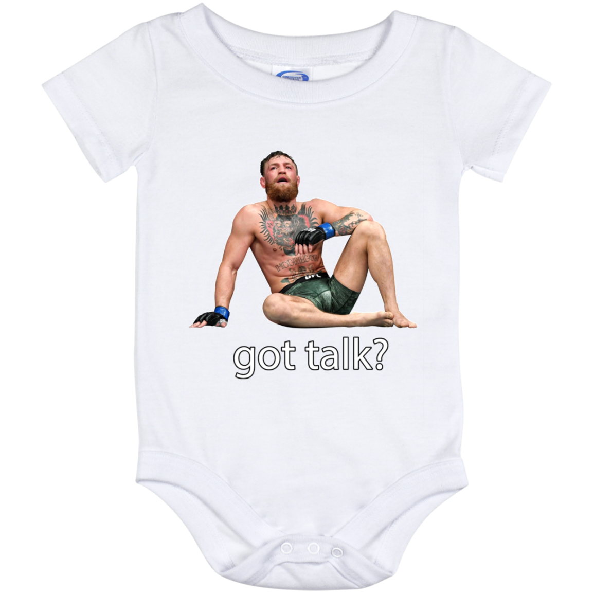 Artichoke Fight Gear Custom Design #10. Got Talk? Baby Onesie 12 Month