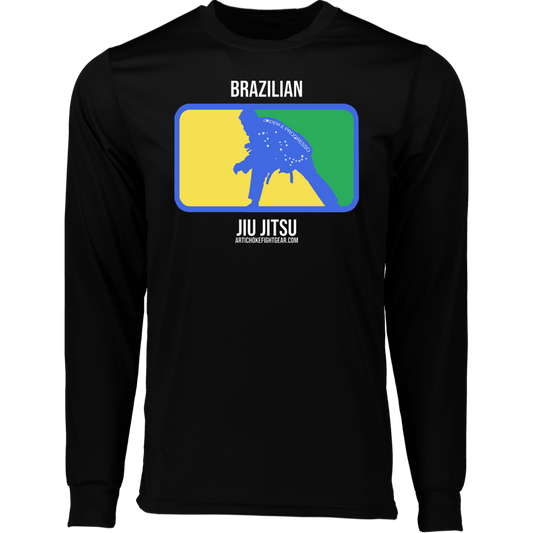 Artichoke Fight Gear Custom Design #13. BJJ, The New National Pastime. Moisture-Wicking Long Sleeve