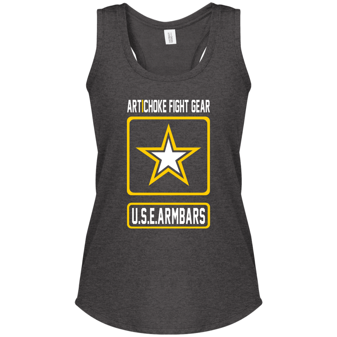 Artichoke Fight Gear Custom Design #2. USE ARMBARS. Ladies' Tri Racerback Tank