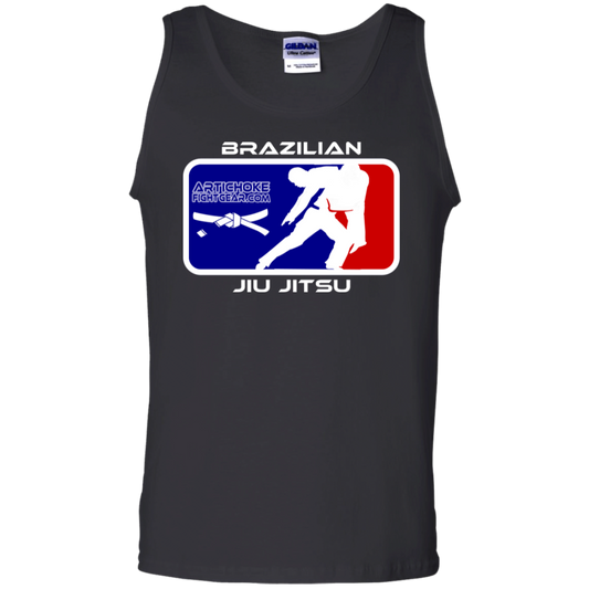 Artichoke Fight Gear Custom Design #4. MLB style BJJ. 100% Cotton Tank Top