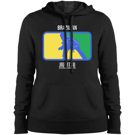 Artichoke Fight Gear Custom Design #13. BJJ, The New National Pastime. Ladies' Pullover Hooded Sweatshirt