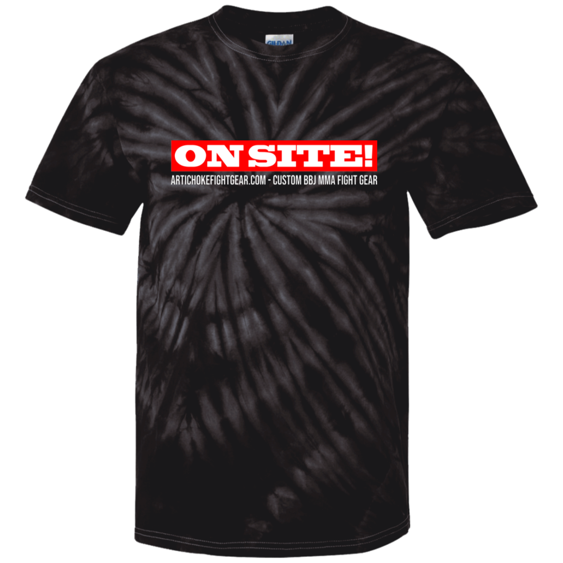 Artichoke Fight Gear Custom Design #14. ON SITE! 100% Cotton Tie Dye T-Shirt