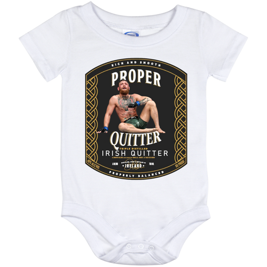 Artichoke Fight Gear Custom Design #15. Proper Quitter. Baby Onesie 12 Month