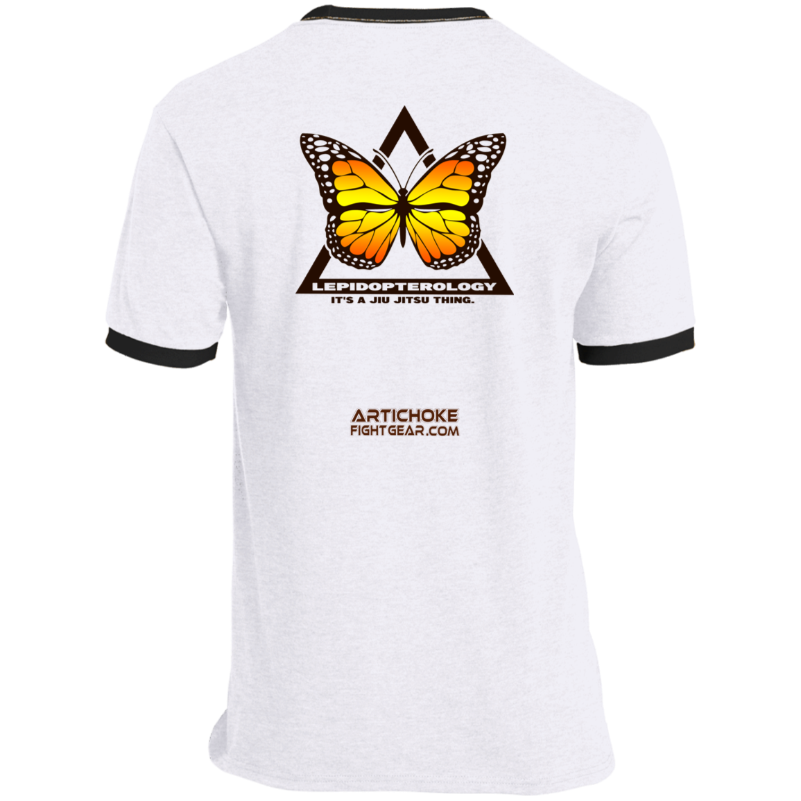 Artichoke Fight Gear Custom Design #6. Lepidopterology (Study of butterflies). Butterfly Guard. Ringer Tee