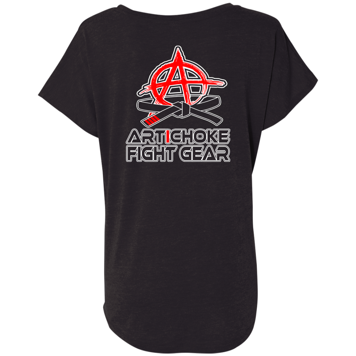 Artichoke Fight Gear Custom Design #19. Sticks and Stones. Ladies' Triblend Dolman Sleeve