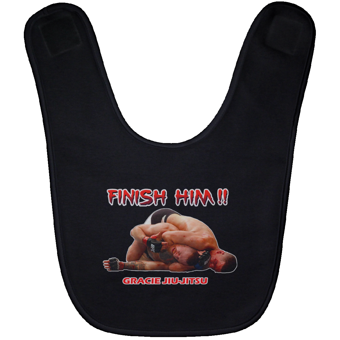 Artichoke Fight Gear Custom Design #8. Finish Him! Baby Bib