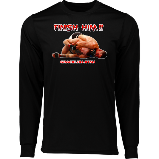 Artichoke Fight Gear Custom Design #8. Finish Him! Moisture-Wicking Long Sleeve