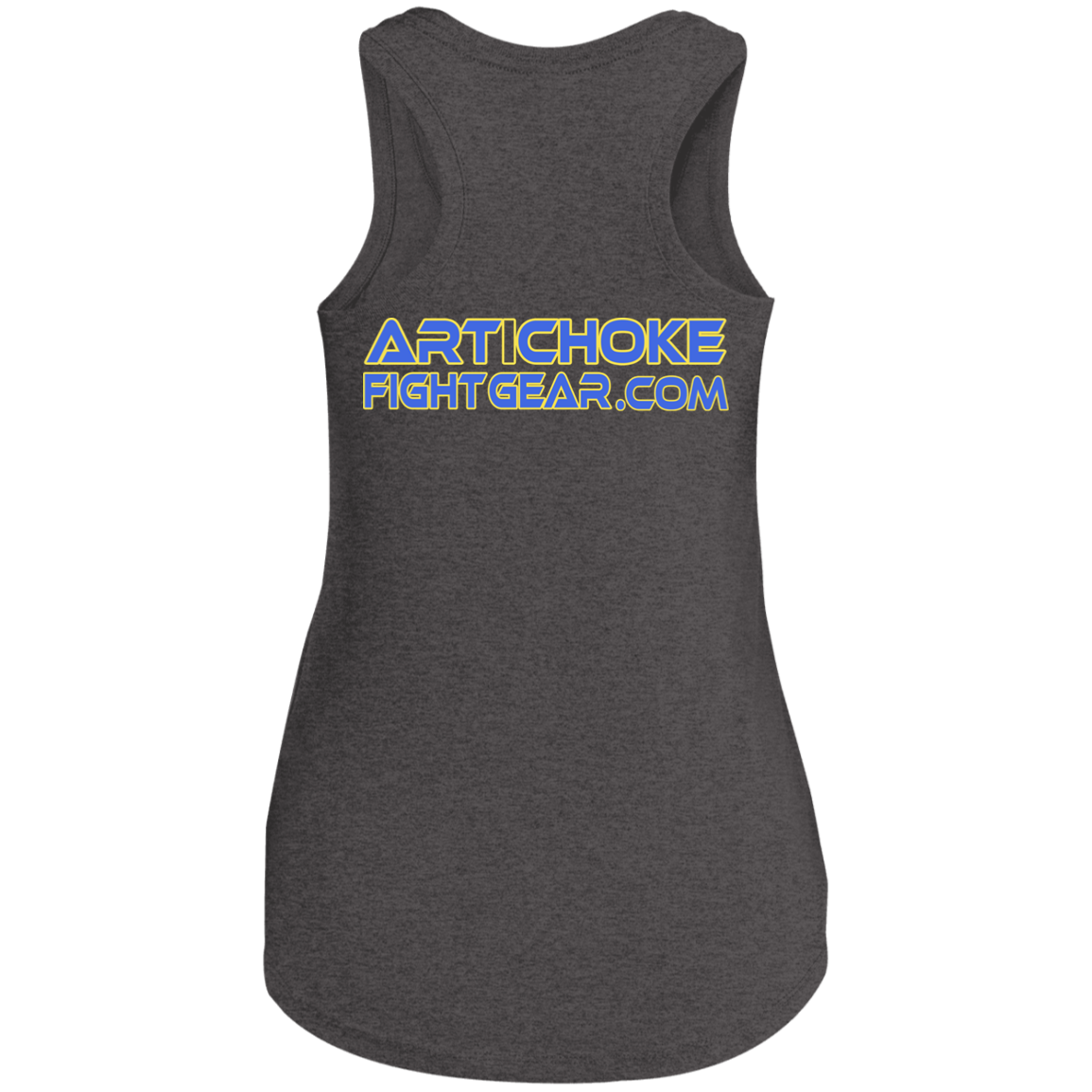 Artichoke Fight Gear Custom Design #13. BJJ, The New National Pastime. Ladies' Tri Racerback Tank