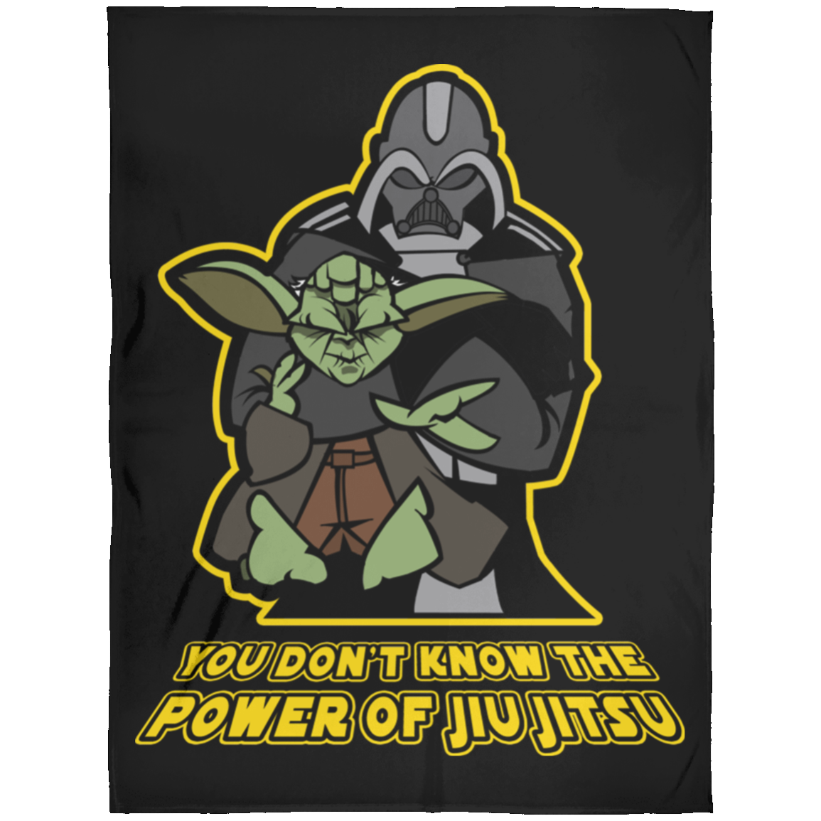 Artichoke Fight Gear Custom Design #20. You Don't Know the Power of Jiu Jitsu. Arctic Fleece Blanket 60x80