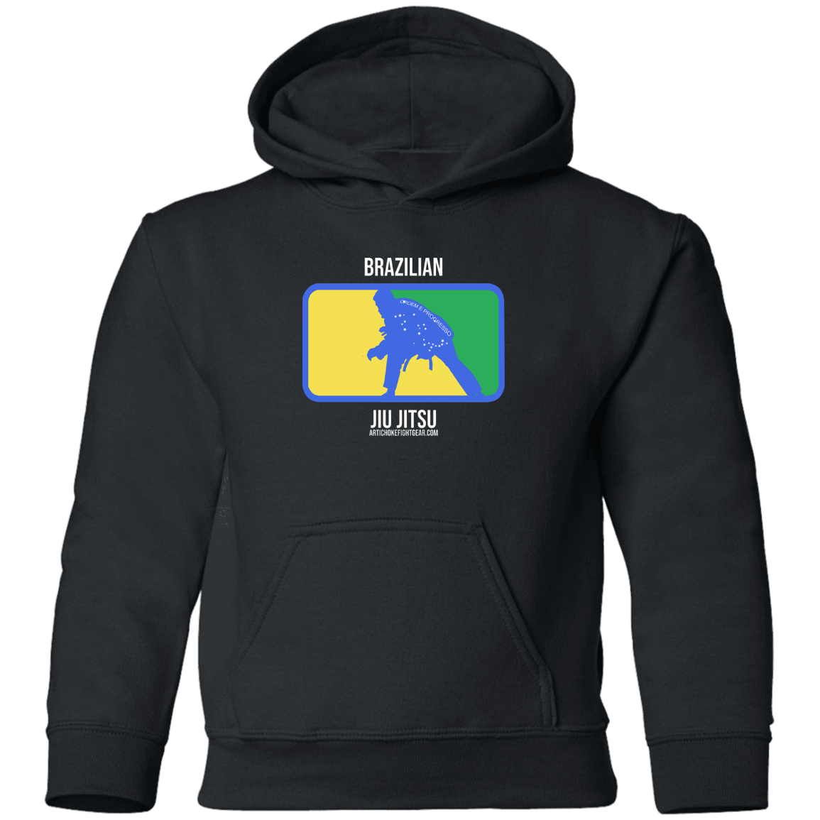 Artichoke Fight Gear Custom Design #13. BJJ, The New National Pastime. Youth Pullover Hoodie