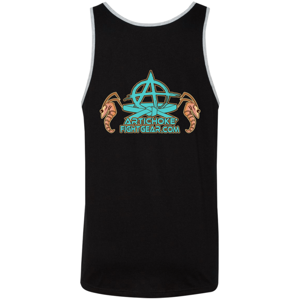 Artichoke Fight Gear Custom Design #18. Shrimpin ain't Easy. Unisex 2-Tone Tank Top