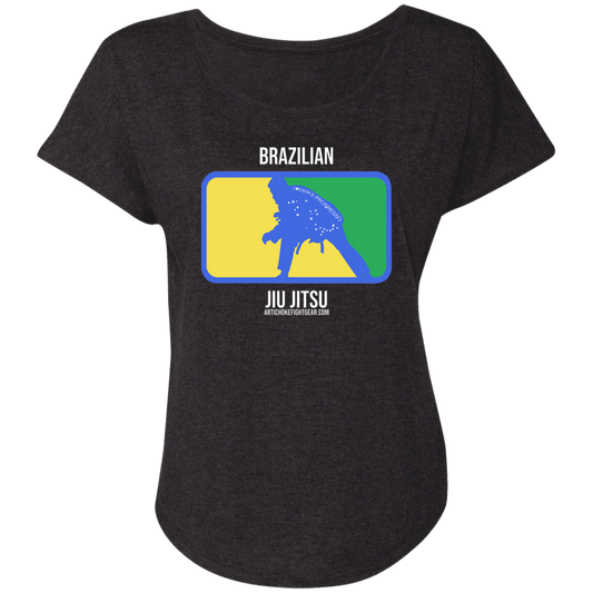 Artichoke Fight Gear Custom Design #13. BJJ, The New National Pastime. Ladies' Triblend Dolman Sleeve