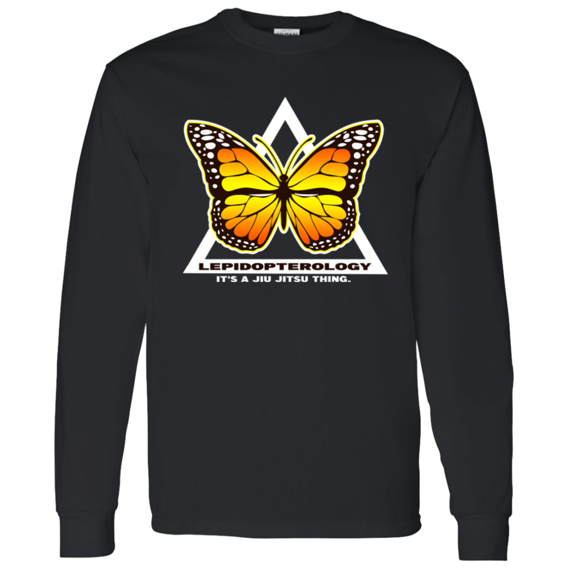 Artichoke Fight Gear Custom Design #6. Lepidopterology (Study of butterflies). Butterfly Guard. LS T-Shirt 100% Cotton