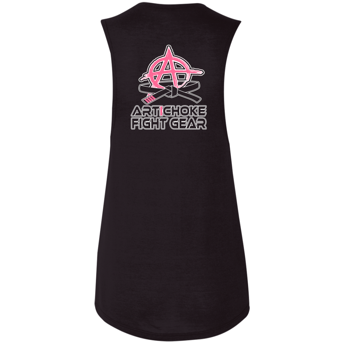 Artichoke Fight Gear Custom Design #11. Hello Fighter. Ladies' Flowy Muscle Tank