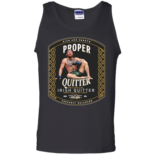 Artichoke Fight Gear Custom Design #15. Proper Quitter. 100% Cotton Tank Top