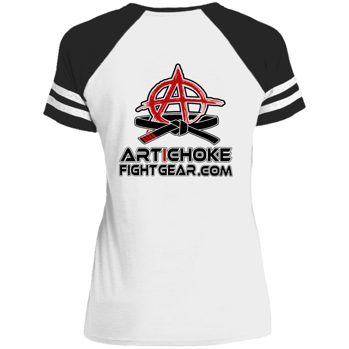 Artichoke Fight Gear Custom Design #5. Brutality! Ladies' Game V-Neck T-Shirt