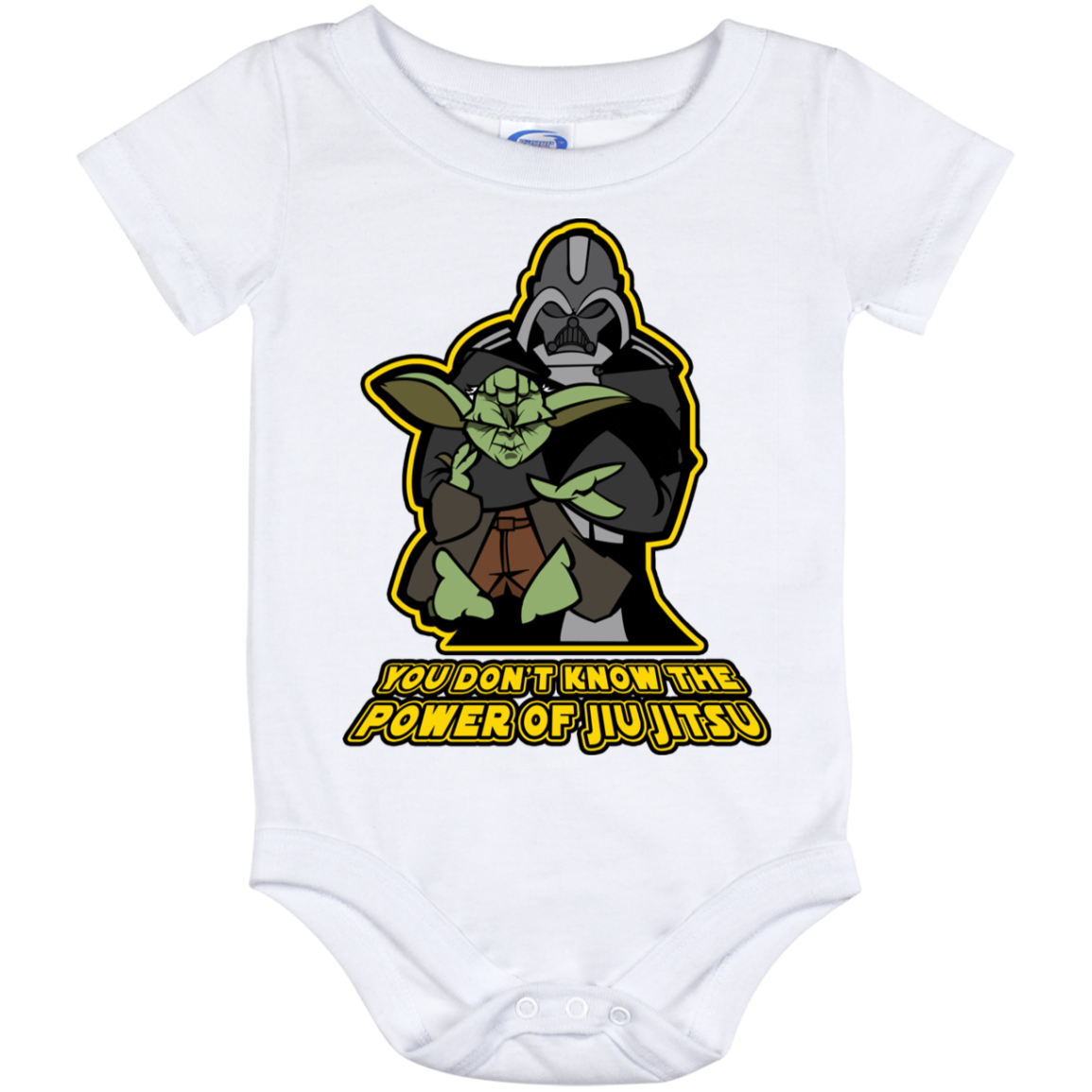 Artichoke Fight Gear Custom Design #20. You Don't Know the Power of Jiu Jitsu. Baby Onesie 12 Month